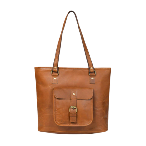 Brown Leather Tote Bag