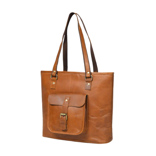 Brown Leather Tote Bag