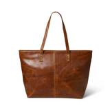 Classic Brown Leather Tote Bag