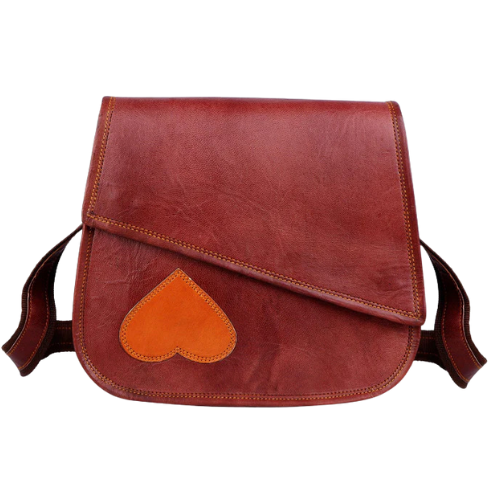 Amora Heart Accent Crossbody Bag