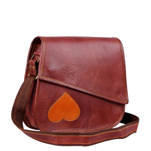 Amora Heart Accent Crossbody Bag