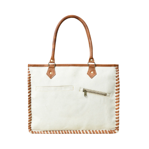 Stellar Accent Canvas Tote Bag